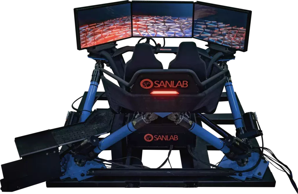SANLAB SM1800 driver-in-the-loop 6DOF motion platform simulator